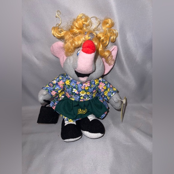 Vtg Plush Doll Oakland Athletics Elephant Stomper’s Mom Stella Original Hang Tag - Picture 3 of 9